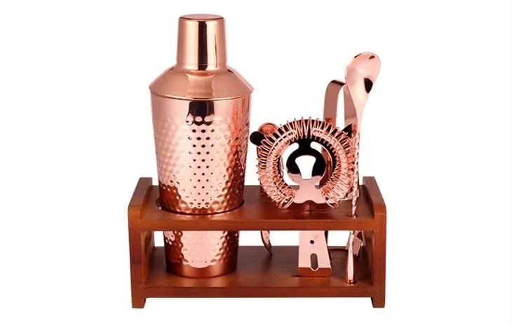Copper Cocktail Maker Kit Bil Stand