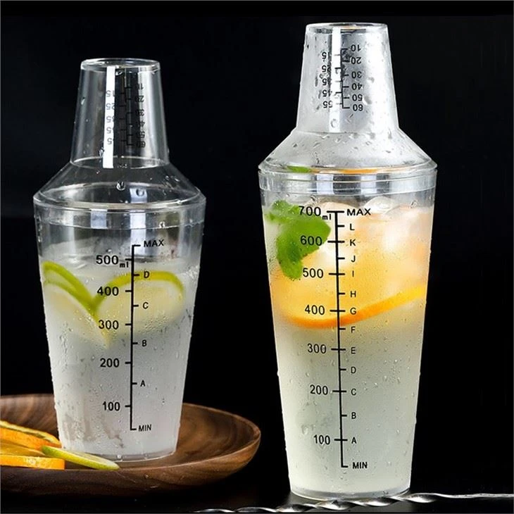 Shaker tal-Bar tal-plastik B'Kejl