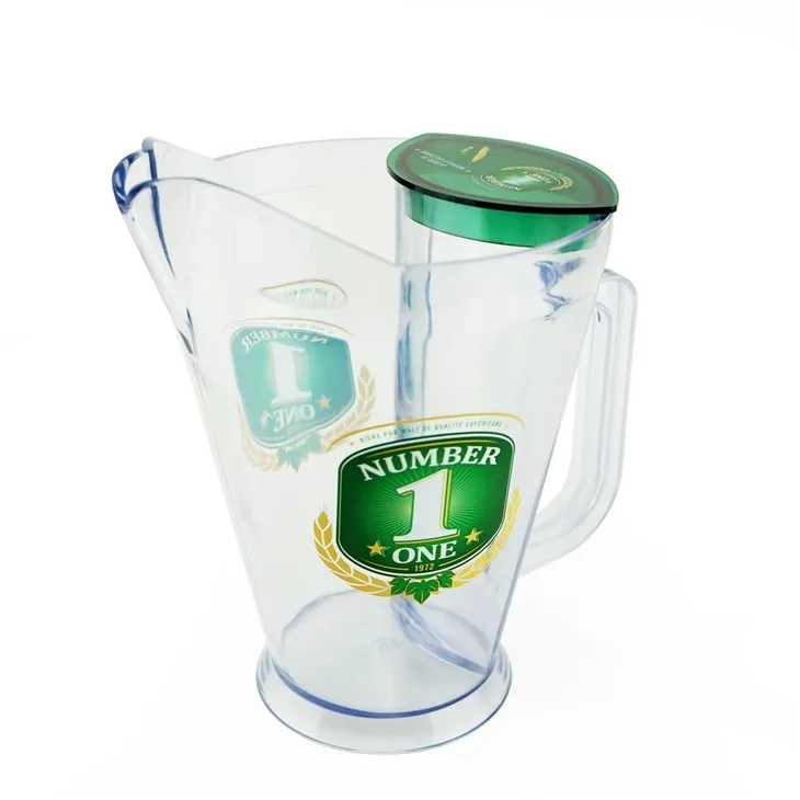 Pitcher tal-ilma tal-plastik numru wieħed bi spout