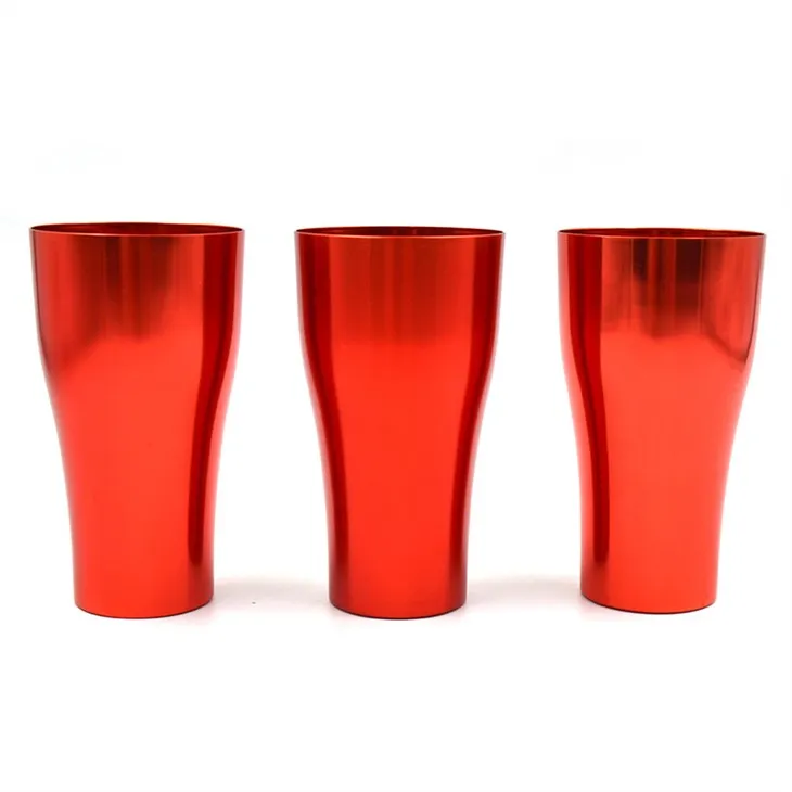 Tazza tal-Aluminju Aħmar 16oz Quick Kessaħ